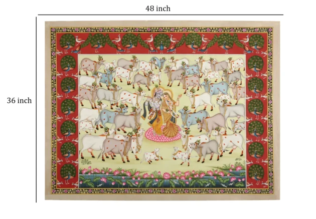 Radha Krishna With Cow Herd - Image 2