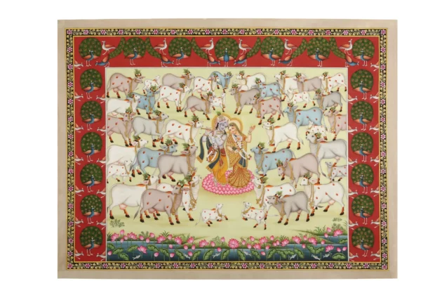 Radha Krishna With Cow Herd