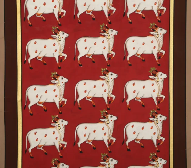 Krishna With Cow Motif Panels - Image 3