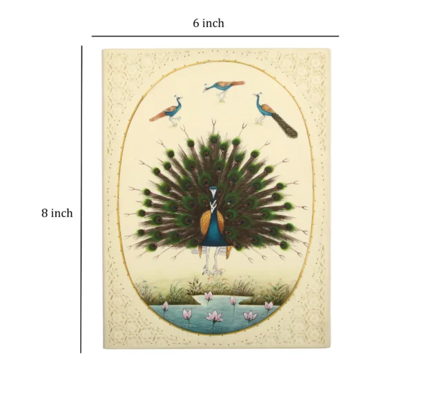 Peacock Plate Painting - Image 2