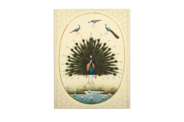 Peacock Plate Painting