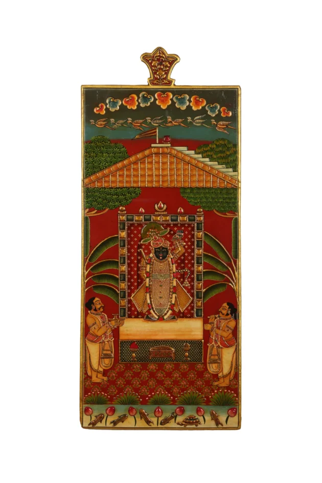 Shreenath ji Wooden Painting